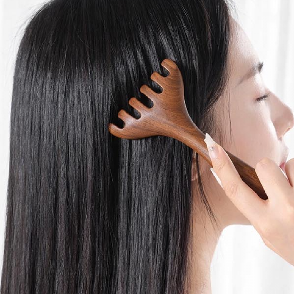헤어 마사지기 우등 홈케어 갈고리 모양 괄사