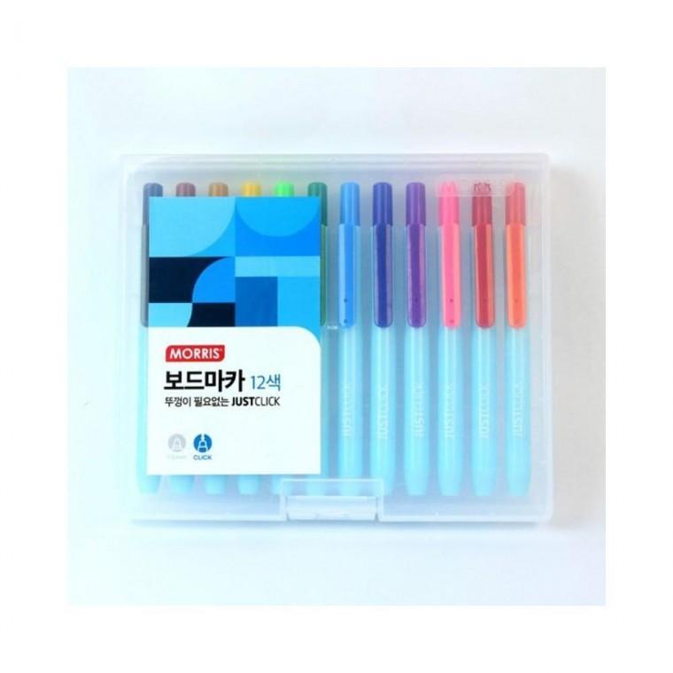 루미나D 저스트클릭 1.0mm 12색세트 화이트보드마카s
