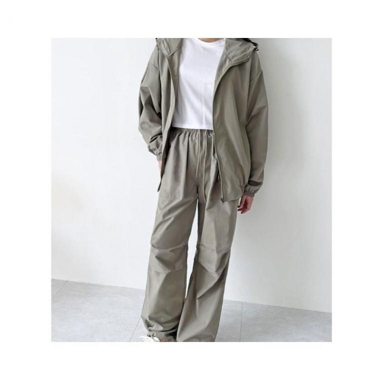 루미나D 여성 와이드 츄리닝세트 조거팬츠 바람막이 운 여자츄리닝세트