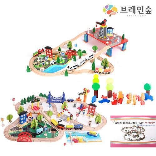 혜명마트 (브레인숲) pipo 삐뽀 도시건설 기차레일세트 223 기차놀이세트 기차장난감 기차터널 자동차놀이