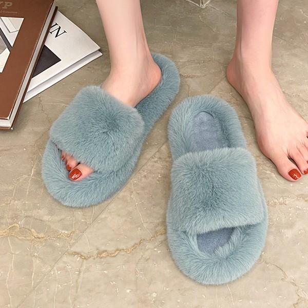 6컬러 여성 캐주얼 디자인 털 슬리퍼 실내화 A715