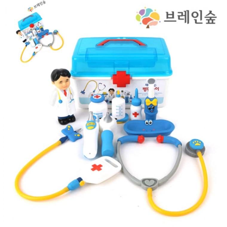 말랑말랑 재미있는 병원놀이 병원놀이세트 어린이교구 인형놀이세트 인형역할놀이피규어