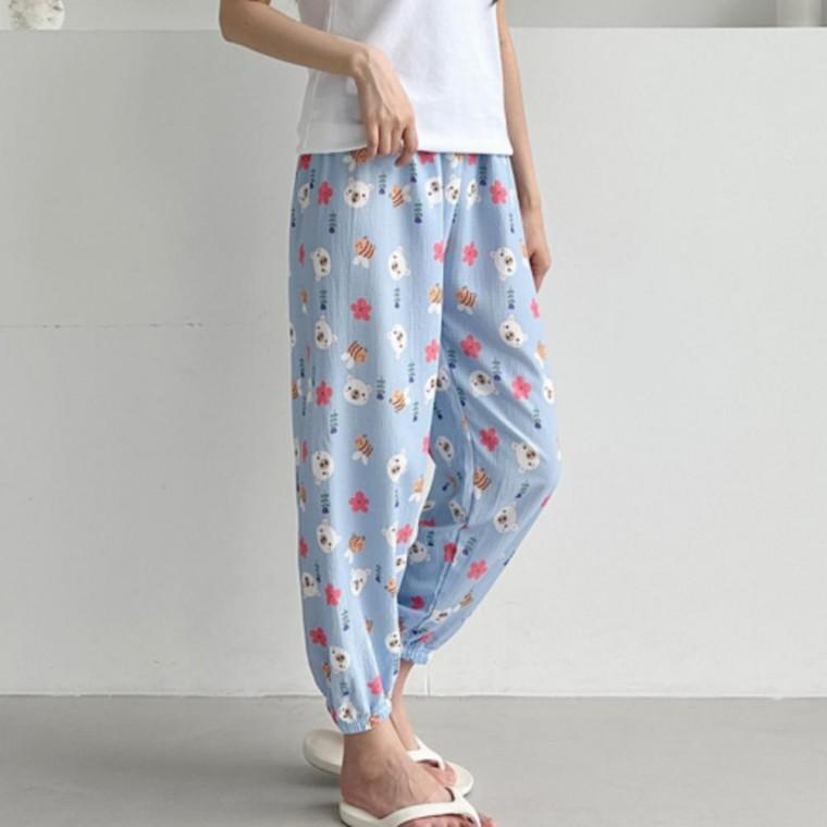 여성 여름 홈웨어 파자마 세트 순면 조거핏 잠옷 상하세트
