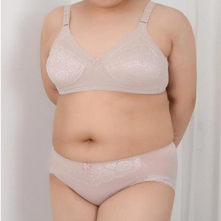 큰컵브라 여성속옷세트 빅사이즈브라팬티 노와이어브래지어 여자속옷노와이어 C컵 브라팬티세트
