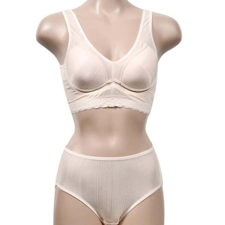 노와이어 런닝브라팬티세트 인견브라세트 노와이어브라 인견브래지어
