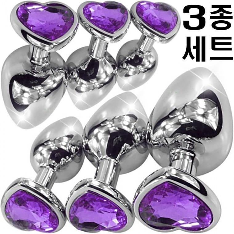 3종세트 하트 애널플러그 케겔 항문마개 후장확대 전립선마사지 지스팟자극 성인용품 남녀 테이트 수동