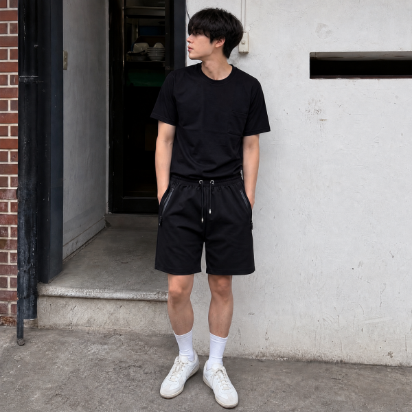 남성용 트레이닝 심플 반바지