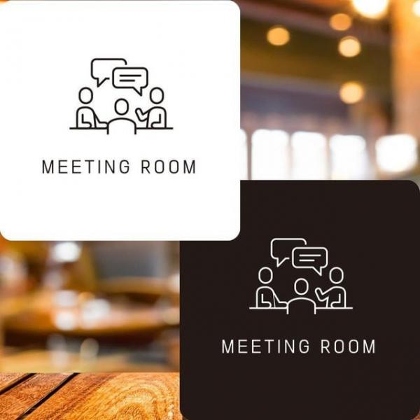 MEETING ROOM2 부착형 정사각안내판