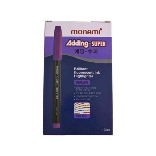 모나미 에딩슈퍼형광펜 보라12p