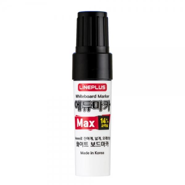 라인플러스 보드마카 에듀마카 맥스 사각닙 14mm (12개입) 1다스 (검정색) 화이트보드마카