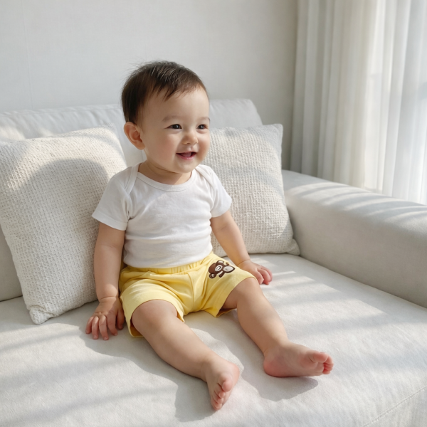 데일리 코튼 유아 반바지