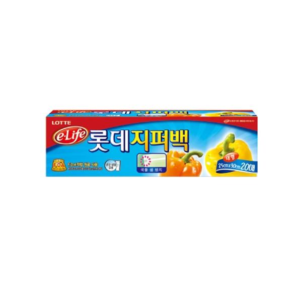 롯데지퍼백(A)25X30X20매
