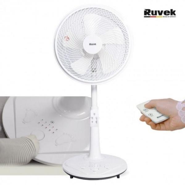 선풍기 35cm 좌석용 선풍기 발터치선풍기 5엽 루베크2814RW/14인치 팬큘레이터 스탠드형 리모컨