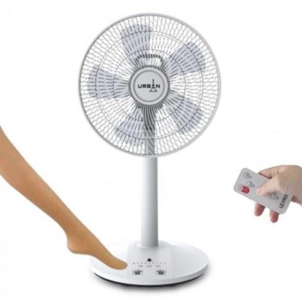 선풍기 발터치 어반E55FR 리모콘선풍기 14형 5엽날개 리모컨 스탠드 선풍기