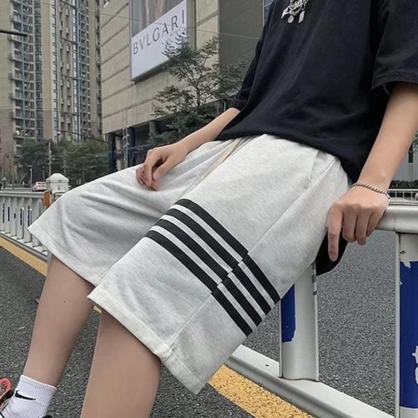 남성 반바지 스트라이프 데일리 반바지 배색 포인트 IS-PA82 남성