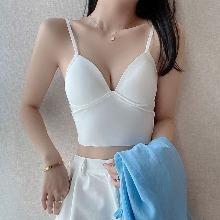 [131000035] 프렌치 쿨메쉬 여성 이지 이너 요가 여성 탱크탑 브라 속옷 탑브라 고아라 수영복 누디 언더
