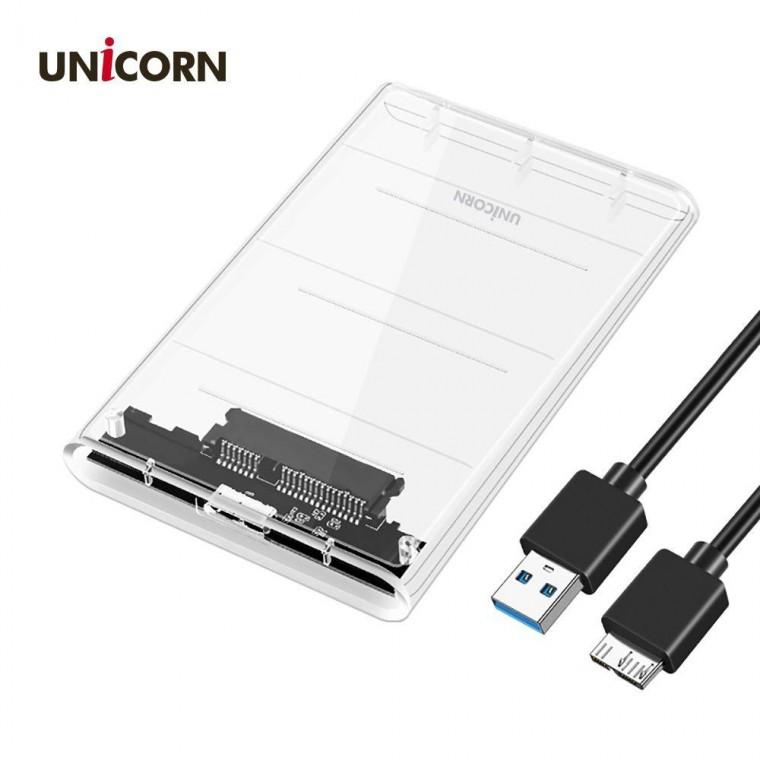 유니콘 A타입 2.5인치 USB3.1 외장하드케이스HD-6000G 케이스 노트북 SSD USB 하드
