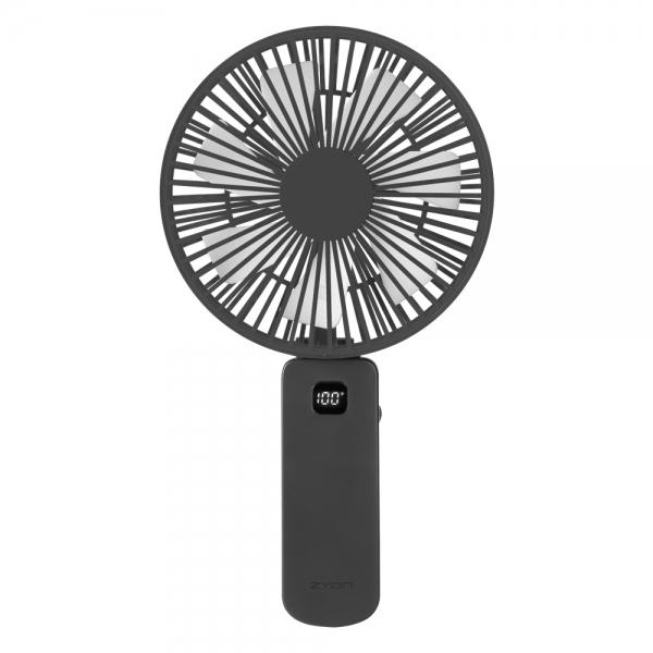 자이온 핸디선풍기 무선 와이드 빅팬 LED 손선풍기 (BIGFAN350) (그레이) 휴대용 미니 선풍기