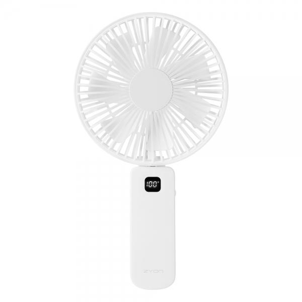 자이온 핸디선풍기 무선 와이드 빅팬 LED 손선풍기 (BIGFAN350) (화이트) 휴대용 미니 선풍기