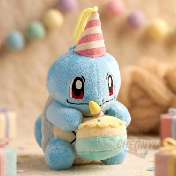 꼬부기 생일 케이크 가방고리 12cm