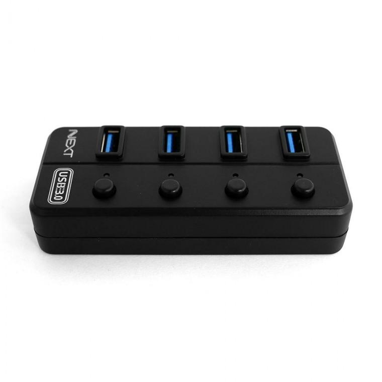 USB허브 A타입 4in1 개별전원 외장하드 키보드 확장 허브 멀티 USB 일체형 포트