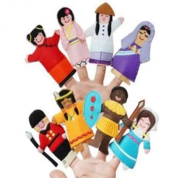 다문화 손가락인형 인형극세트 교회인형극손인형 구연동화인형 인형극손인형