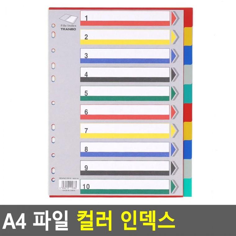 편리 실용 A4 파일 컬러 인덱스