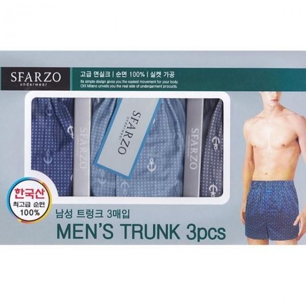 국산 남자 면100% 트렁크팬티3매 110까지 앞트임팬티 소변구 3매팬티 국산팬티 사각팬티 남성팬티