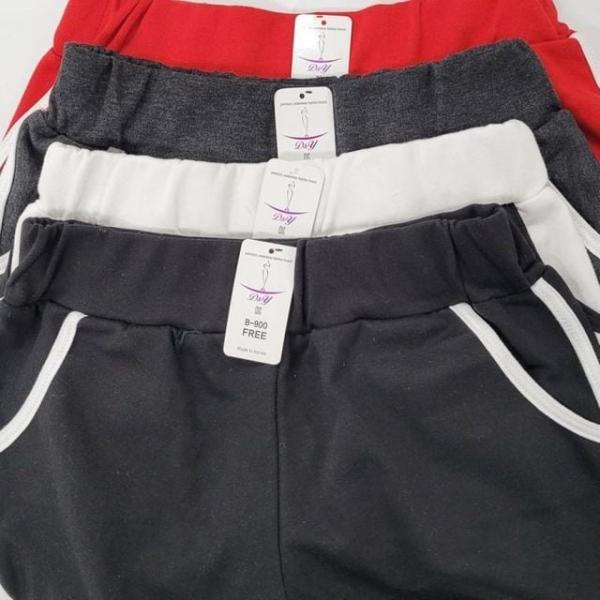 국산 여자 트레이닝 조깅 3부 반바지 헬스복 홈웨어 운동복 조깅복 여자 3부바지 잠옷 반바지 배색바지