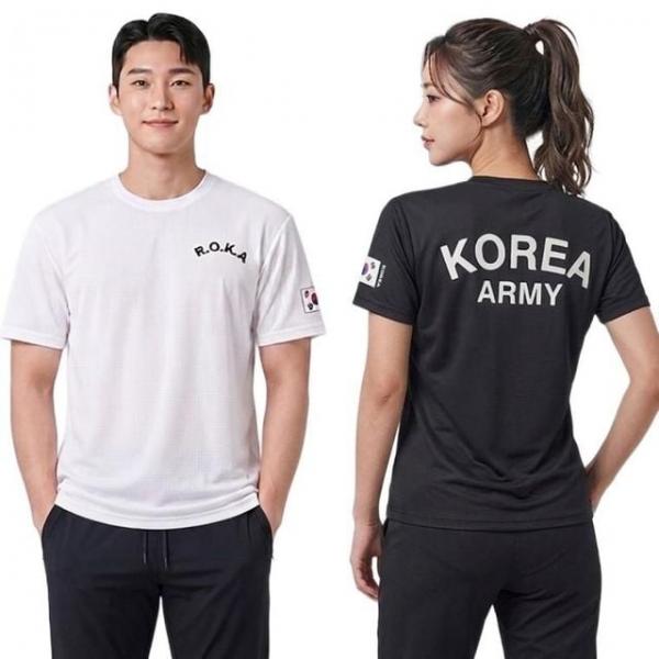 ROKA 로카티 쿨링 반팔티 군대 PX 아미 군용 밀리터리 군인 커플티 단체 반티 군대 로카티