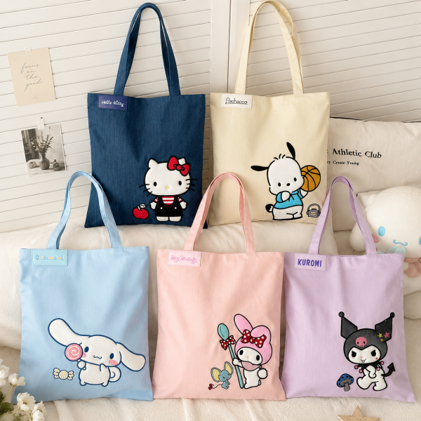 컬러 에코백