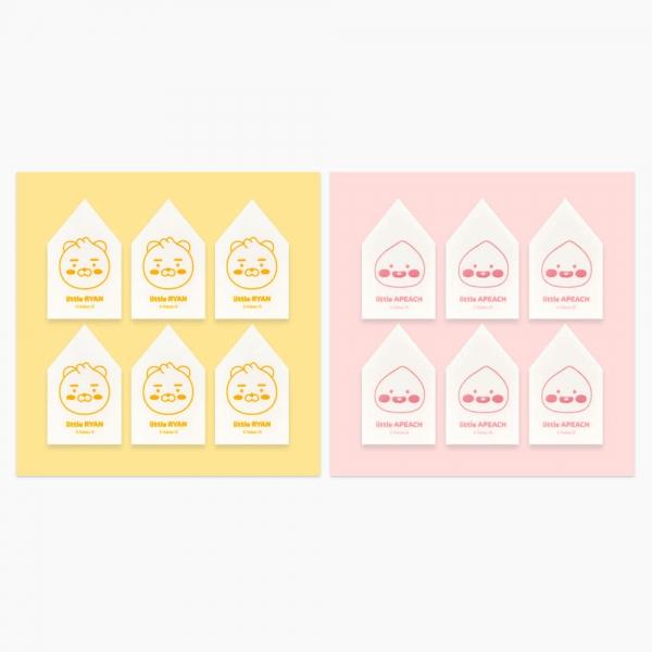 C] 2700 카카오리틀프렌즈 조각 스펀지 퍼프 6P (4개세트)