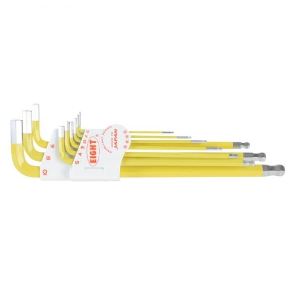 에이트 컬러볼렌치세트(롱) TLC-S9NYE(1.5-10MM)9P 노랑