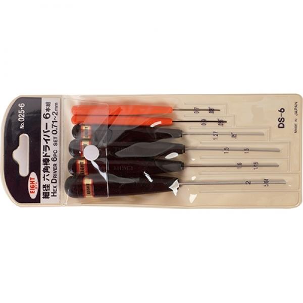 에이트 육각드라이버세트 DS-6(0.71-2MM)6P