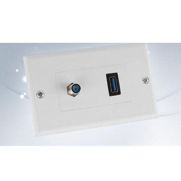 USB 3.0 월 플레이트 RF 모듈 포함 설치용 플레이트