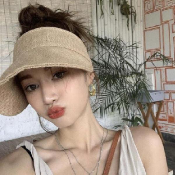 여름모자 썬캡 챙모자 모자 캡모자 여성모자 린넨 여름 찍찍이 자외선차단