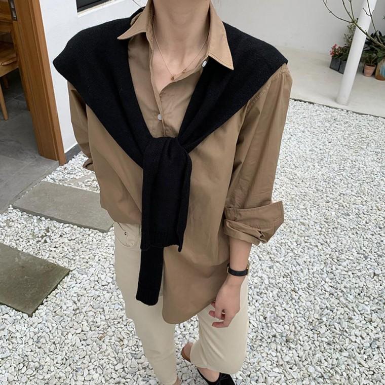 무지 캐시미어 어깨 숄 가디건 LM0163 여성 오노마 미니 커버업 볼레로가디건 볼레로 스웨터 가디건 프리사