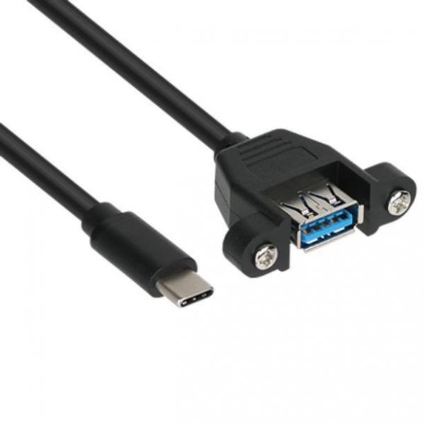 USB3.1 변환 케이블 CM AF 판넬형 변환 케이블 0.1m