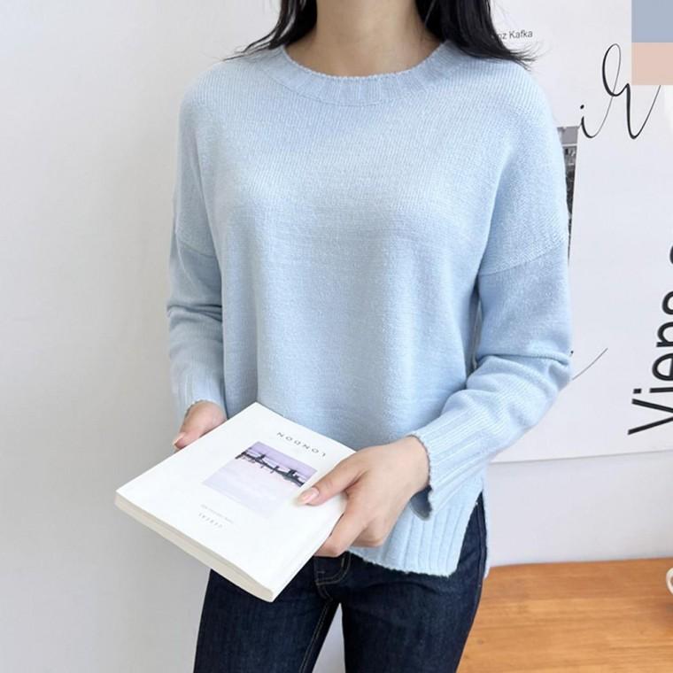 2LUPP 1002 여자라운드 솜사탕 언발니트 터틀넥 스웨터 목폴라 베스트 스탠드 라운드넥 U넥 sweater 조끼