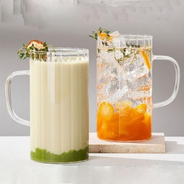 마카 머그컵 내일유리 머그잔 커피잔 유리컵 430ml 2p