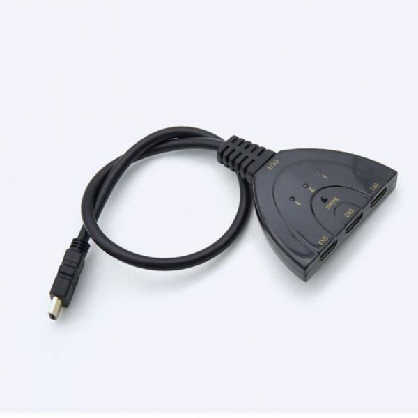 HDMI 선택기 3대1 케이블형공유기 영상분배기