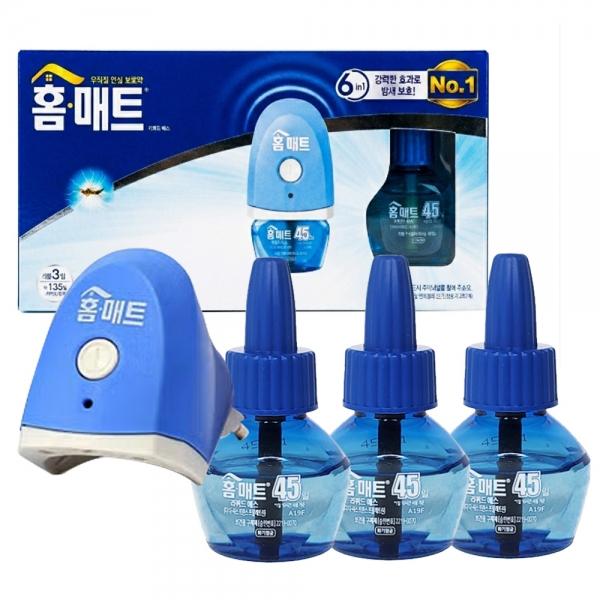 홈매트 리퀴드 에스 플러그형 훈중기 본품 + 리필 3개