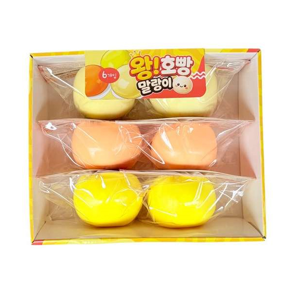 왕 호빵 말랑이 대형 클레이 ASMR 촉감놀이 주물럭 (6개입)