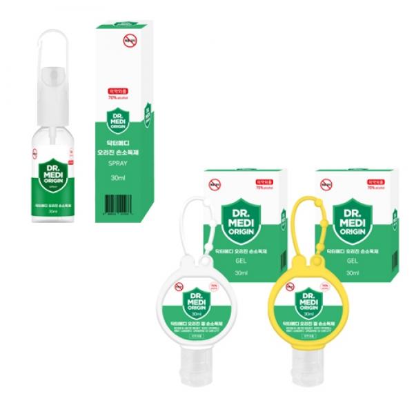 닥터메디 오리진 겔(화이트)+스프레이 손소독제 30ml 20세트
