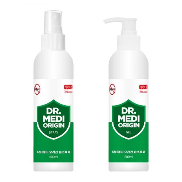 닥터메디 오리진 겔+스프레이 손소독제 200ml 40세트