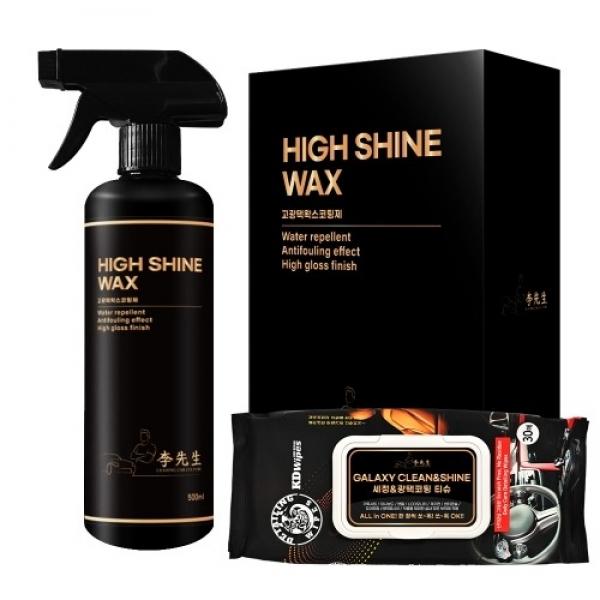 [묶음할인] 이선생 카나우바 고광택왁스코팅제 500ml+이선생 세정&광택코팅티슈 30매 5개