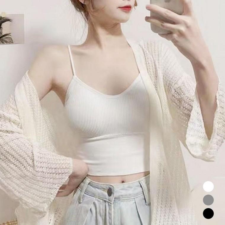 튜브탑 캡나시 URD072 헬스 여성 품절임박 티숙 골지 민소매 면 나시 라운드 끈나시 티 흰티 교복 메쉬