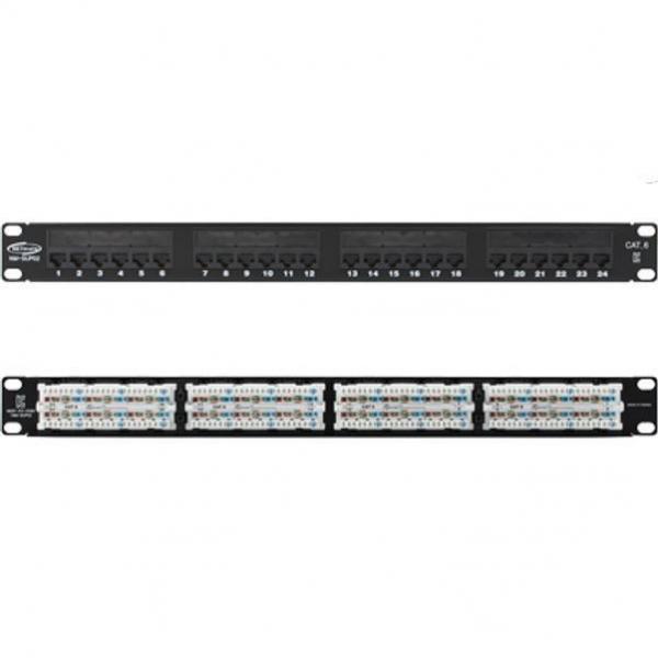 넷메이트 CAT6 패치 판넬 케이블 모듈 판넬 1U 24포트