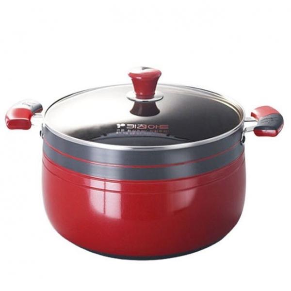 키친아트 곰솥 경질 냄비 찜기 찜냄비 들통 28cm