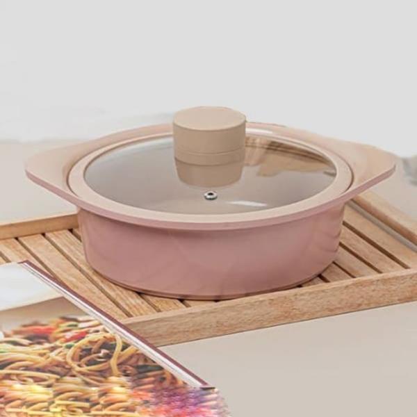 오슬로 전골냄비 찌게 인덕션 세라믹 양수 냄비 22cm
